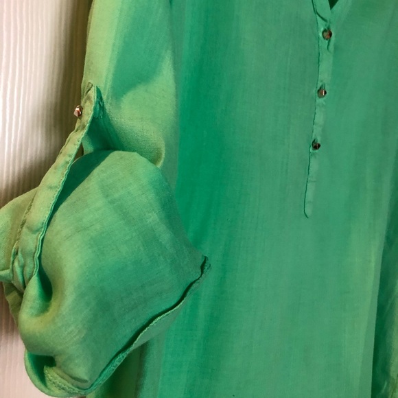 Lime Green Casual Zara Top - Picture 4 of 5